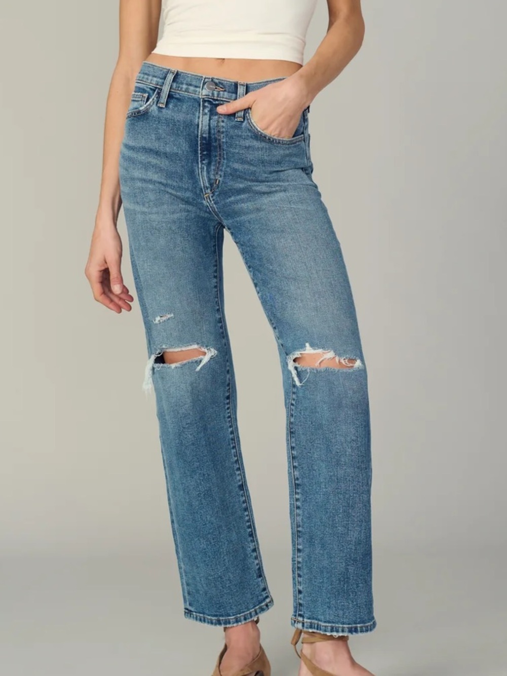 The Blake High Rise Wide Leg Crop Joe’s Jeans in Charismatic